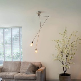 Moderné závesné svietidlo oceľ bez tienidla 2-svetlo - Blitz