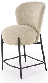Barová stolička H126 bouclé béžová