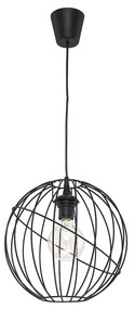 TK Lighting Luster na lanku ORBITA BLACK 1xE27/60W/230V TK1626