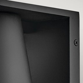 Hinkley HK-HANS-S-BLK -LED Vonkajšie nástenné svietidlo HANS 1xGU10/8W/230V IP44