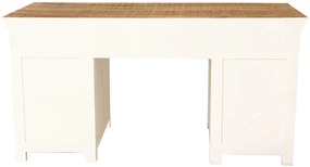 furniture-nabytek.cz - Rustikálny písací stôl z mangového dreva 160x80x76