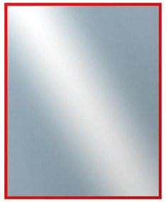 DANTIK - Zrkadlo v rámu, rozmer s rámom 40x50 cm z lišty Hliník červená (7001098)
