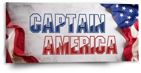 Sablio Obraz Kapitán Amerika Vlajka - 110x50 cm