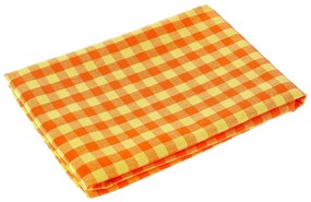 Biante Kuchynská bavlnená utierka Olivia OL-006 Oranžovo-žltá kocka malá