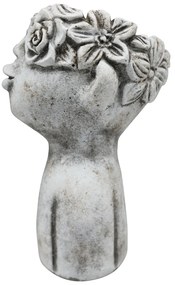 BETÓNOVÝ KVETINÁČ LEON 16,5X24,5 CM SIVÁ