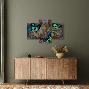 Obraz - Žiariví motýle na obraze (90x60 cm)
