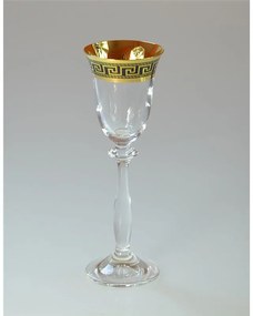 BOHEMIA ANGELA VERSO GOLD POHÁR NA DESTILÁTY 60 ML SADA 6 KS