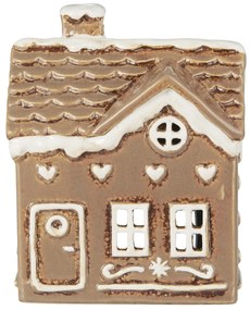 Ib Laursen Keramický svietnik Stillenat Gingerbread Square Door