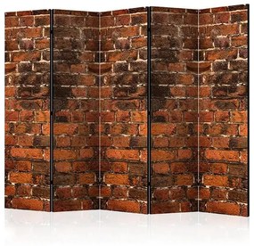 Paraván - Brick Shadow II [Room Dividers] Veľkosť: 225x172, Verzia: Jednostranný