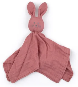 Maznáčik bambusový mušelínový Hugo Dusty Rose 0m+
