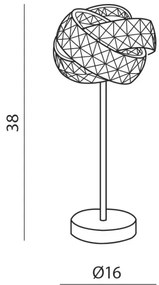 Moderná stolová lampa Bari