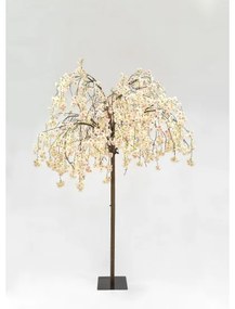 LED Vianočný dekoratívny umelý strom CHERRY TREE 288xLED/230V 2,5 m čerešňa