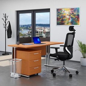 Zostava kancelárskeho nábytku Visio 1, 160 cm, čerešňa