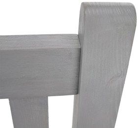 Kondela Drevená záhradná lavička, sivá, 124 cm, KOLNA