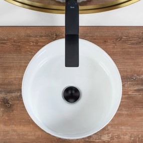 Rea Charlotte, umývadlo na dosku 365x365x120 mm, biela lesklá, REA-U6960