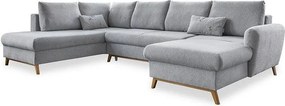 XXXLutz SEDACIA SÚPRAVA, textil, svetlosivá MID.YOU - Sedačky - 001454003024