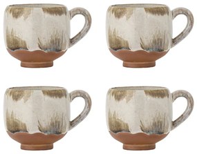 Šálky v súprave 4 ks na cappuccino z kameniny 200 ml Jade – Bloomingville