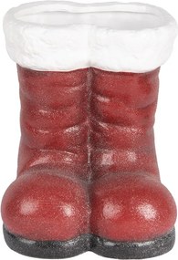 Červená vianočná dekorácia santovej topánky - 22*22*23 cm