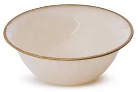 18-dielna jedálenská súprava, béžová/zlatá, porcelán