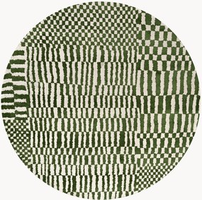 Prateľný okrúhly koberec do interiéru/exteriéru Berber