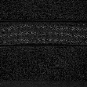 BAVLNENÝ UTERÁK LIANA 50X90 CM ČIERNA