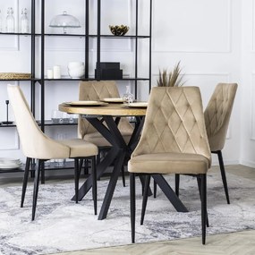 PROXIMA.store - Čalúnená jedálenská stolička CORK FARBA: sivá