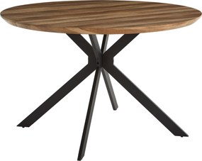 XXXLutz JEDÁLENSKÝ STÔL, čierna, farba duba, 120/120/76 cm MID.YOU - Stoly - 000055010201