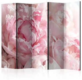 Paraván - Sweet Peonies II [Room Dividers] Veľkosť: 225x172, Verzia: Akustický