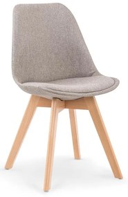 Jedálenská stolička Erich, sivá / buk