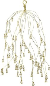 Luxusné dekoračné imelo s perličkami Glaze Forest - 29 cm