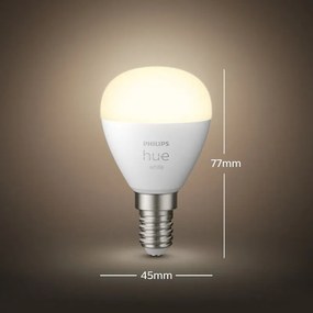 PHILIPS HUE Múdra LED žiarovka HUE, E14, P45, 5,7 W, 470lm, teplá biela, 2ks