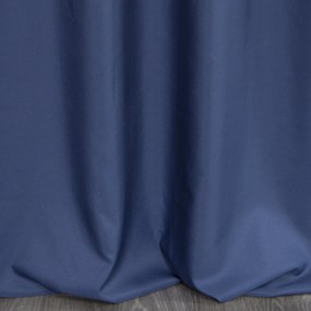 ZÁVES NA KRÚŽKOCH DAFNE 140X250 CM NÁMORNÍCKA MODRÁ