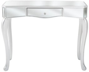 Konzolový stolík so zásuvkou zrkadlový efekt CARCASSONNE Beliani