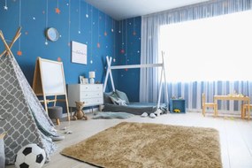 Protišmykový koberec SHAGGY karamelový