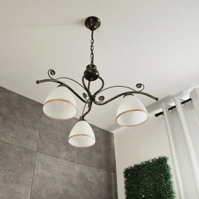 Luster na reťazi RETRO II 3xE27/60W/230V