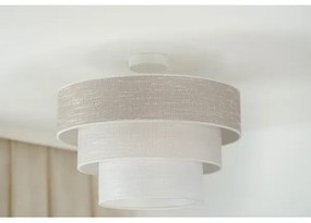 Brilagi - Prisadený luster ALASKA LUNETA 1xE27/15W/230V pr. 45 cm šedá/krémová