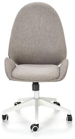 Kancelárska otočná stolička FALCAO — látka, sivá