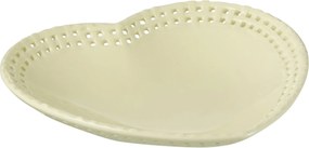 Žltý keramický tanier / miska v tvare srdca Hella Yellow - 22*22*4 cm