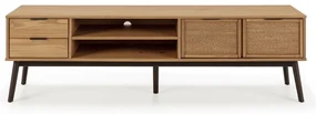 TV stolík z borovicového dreva 180x52 cm Natasha – Marckeric