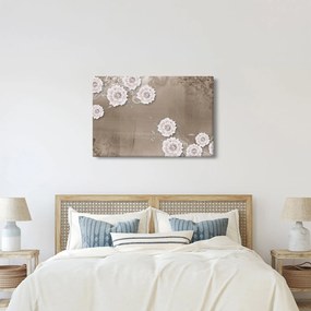 Obraz - Drapérie s kvetmi (90x60 cm)