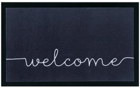 Hanse Home, Protišmyková rohožka Welcome 104512 Anthracite / Cream – na von aj na doma, 45x75, šedá, chodba / predsieň