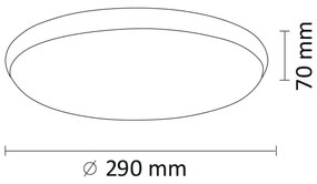LED Stropné svietidlo KERN LED/15W/230V pr. 29 cm