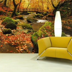 Sablio Tapeta Most v lese - 336x220 cm