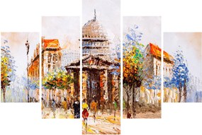 Obraz - Maľovaná mestská pamiatka (150x105 cm)
