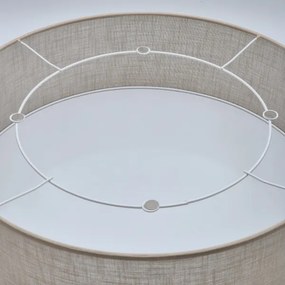 Stropné svietidlo SIRJA 2xE27/60W/230V pr. 45 cm béžová