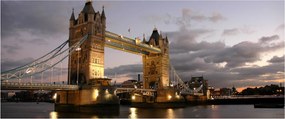 Obrázok - Tower Bridge v noci (120x50 cm)