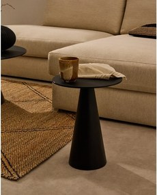 Okrúhly odkladací stolík so sklenenou doskou ø 35 cm Wilshire – Kave Home