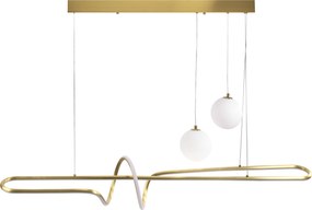 Toolight Toolight, LED stropné osvetlenie 120cm, LHJ039-CP, zlatá matná, OSW-60024