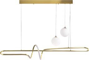Toolight Toolight, LED stropné osvetlenie 120cm, LHJ039-CP, zlatá matná, OSW-60024