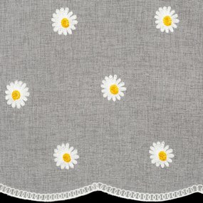 KRÁTKA ZÁCLONA NA PÚTKACH BELLIS 150X70 CM KVETY